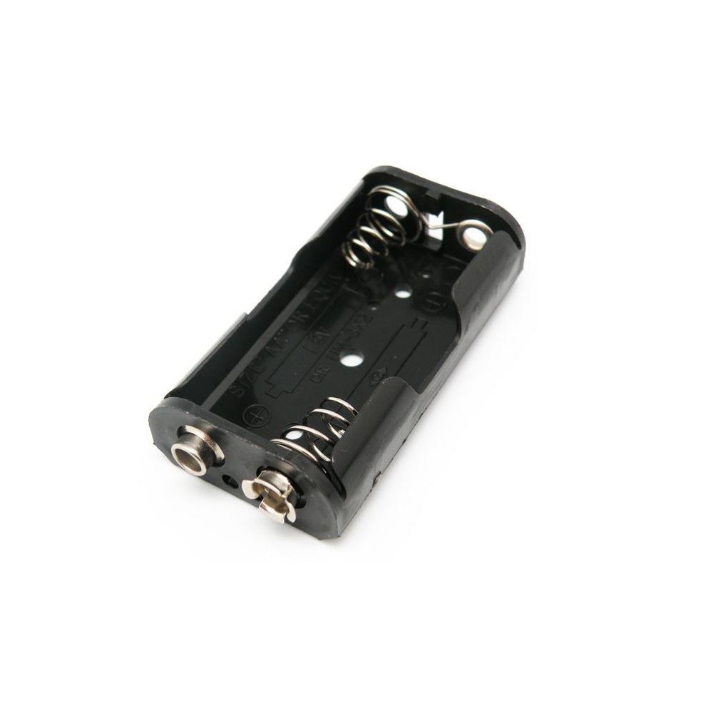 SUPORTE PARA 2 PILHAS LR6 COM TERMINAL PARA PILHA 9V