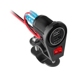 FICHA 2 X USB PARA MOTO 3.1A