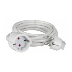 EXTENSAO CORRENTE SCHUKO MACHO/FEMEA BRANCO 2MTS