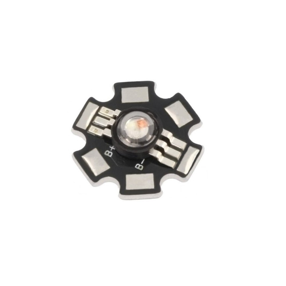 LED RGB 3W PCB FORMA ESTRELA 6 PIN