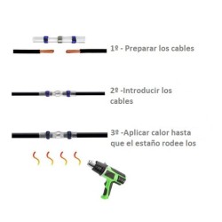 UNIAO PARA LIGAÇOES AUTO SOLDANTES 0,5-1,5mm2 AZUL
