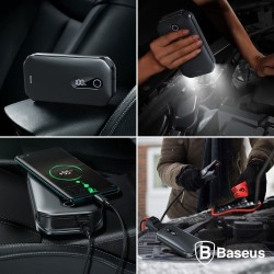 ARRANCADOR DE BATERIAS AUTO 600A C/ 2xUSB E LANTERNA