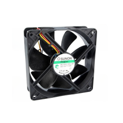 VENTILADOR 12VDC 6-13,8VDC 120X120X38mm 3 FIOS 10W SUNON