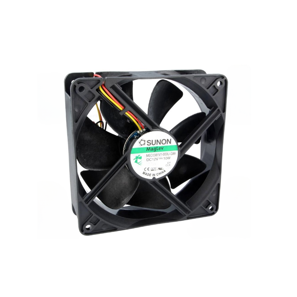 VENTILADOR 12VDC 6-13,8VDC 120X120X38mm 3 FIOS 10W SUNON
