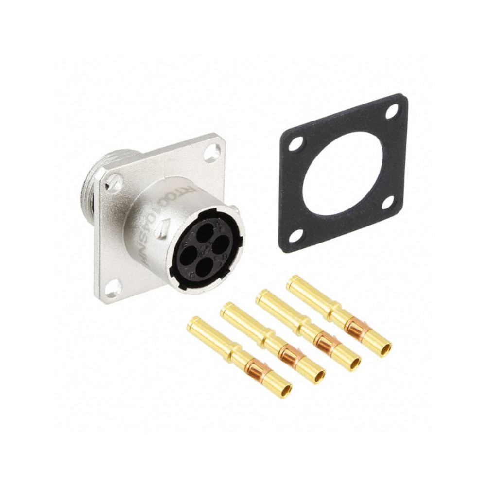 FICHA REDONDA INDUSTRIAL RT360 FEMEA 4P PAINEL AMPHENOL