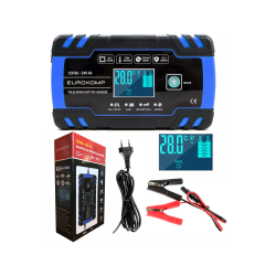 CARREGADOR DE BATERIAS 12/24V 8A LCD