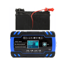 CARREGADOR DE BATERIAS 12/24V 8A LCD