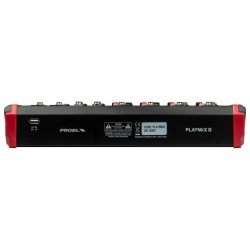 PROEL PLAYMIX8 MESA MISTURA 8CANAIS USB MP3 C/ EFEITOS / EQ.