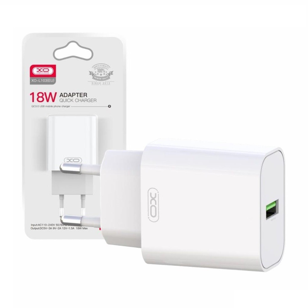 CARREGADOR USB-A QUICK CHARGE 3.0 18W
