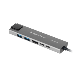 HUB USB-C PARA HDMI / 2xUSB 3.0 / 2xUSB-C 3.0 / 2xUSB-C + RJ45