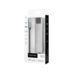 HUB USB-C PARA HDMI / 2xUSB 3.0 / 2xUSB-C 3.0 / 2xUSB-C + RJ45