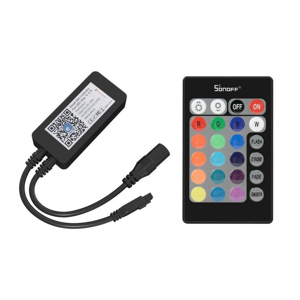 CONTROLADOR FITA LED RGB 12V C/ COMANDO SONOFF