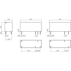 RELE ELETROMAGNETICO SPDT 24VDC 10A