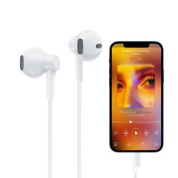 AURICULARES BRANCOS STEREO TIPO-C C/ MICRO