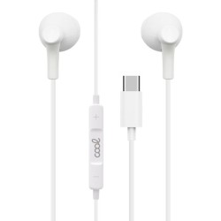 AURICULARES BRANCOS STEREO TIPO-C C/ MICRO