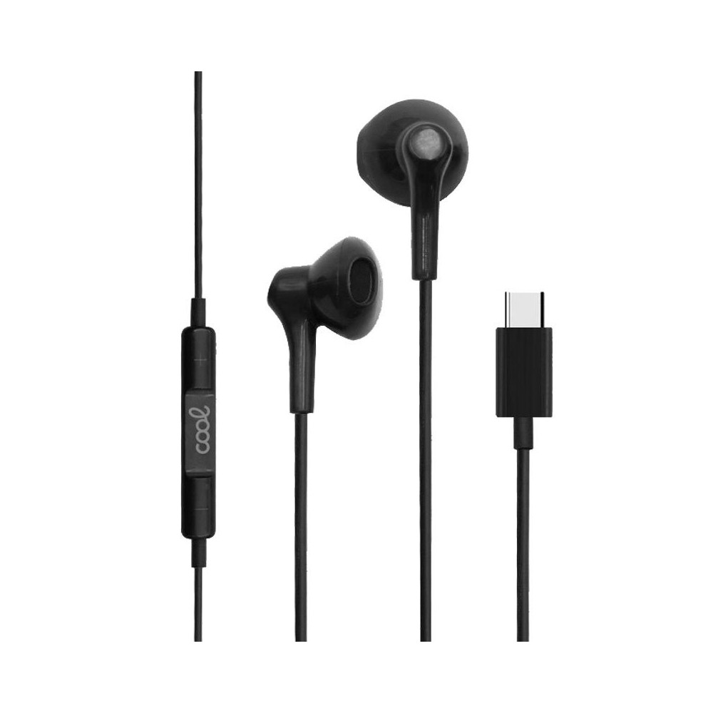 AURICULARES PRETOS STEREO TIPO-C C/ MICRO