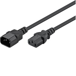 EXTENSAO CORRENTE IEC C14 MACHO - C13 FEMEA 5MTS
