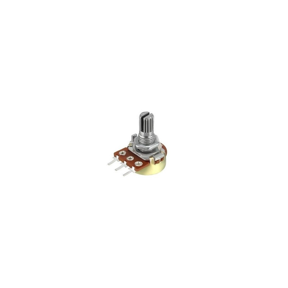 POTENCIOMETRO MINIATURA METAL VEIO ESTRIADO 1M VEIO 6mm