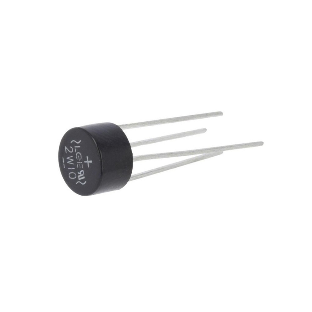PONTE RETIFICADORA MONOFASICA 1000V 2A 2W10