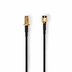 CABO DE ANTENA SMA WIFI MACHO FEMEA 1MT