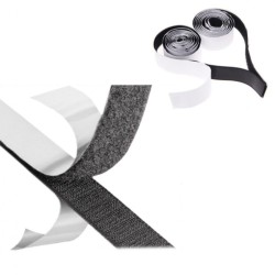 FITA VELCRO PRETA AUTOCOLANTE MACHO/FEMEA 19mm 1MT