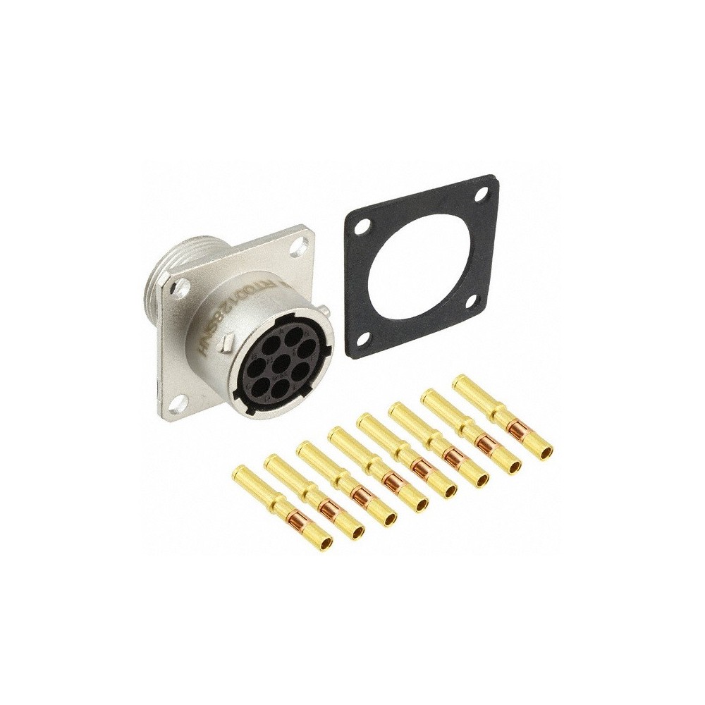 FICHA REDONDA INDUSTRIAL RT360 FEMEA 8P PAINEL AMPHENOL