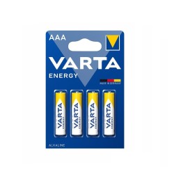 PACK 4 x LR03 ALCALINAS 1,5V AAA VARTA ENERGY