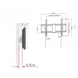 SUPORTE LCD 37-80" 70KGS