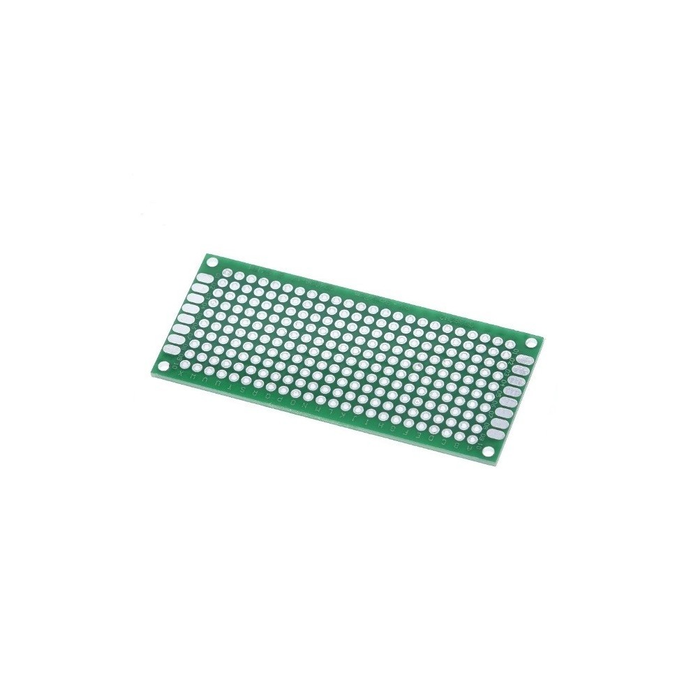 PLACA ENSAIO DUPLA FACE PONTOS 30x70mm