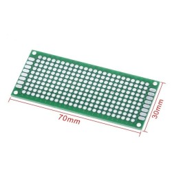 PLACA ENSAIO DUPLA FACE PONTOS 30x70mm