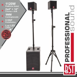 SISTEMA SOM BI-AMPLIFICADO 1120W | BST