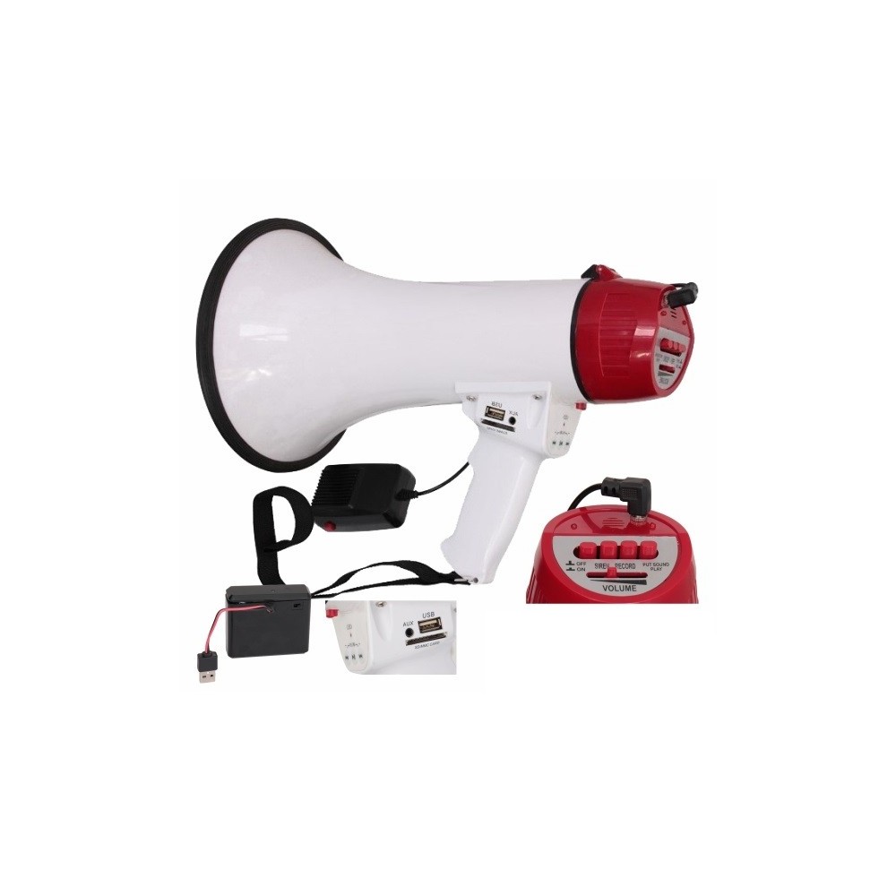 MEGAFONE 35W COM SIRENE E MICRO