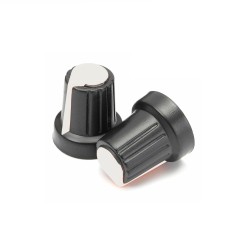 BOTAO PLASTICO PARA POTENCIOMETRO 15x17mm