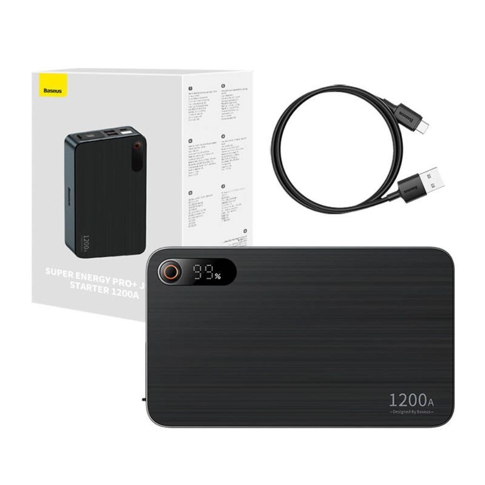 ARRANCADOR DE BATERIAS AUTO 1200A C/ 2 USB E LANTERNA