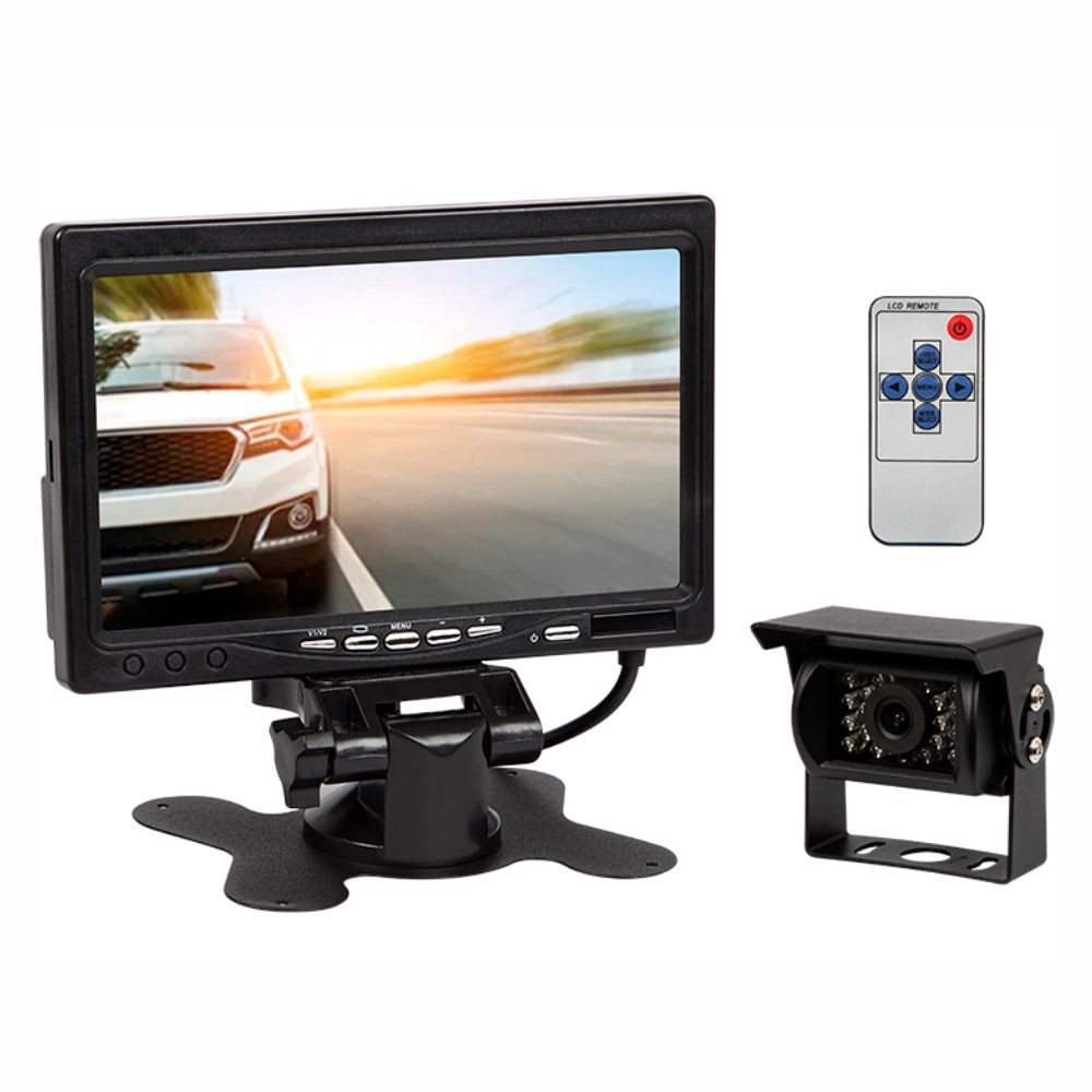 KIT CAMERA + MONITOR 7" PARA AUTO 12-24VDC