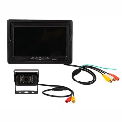 KIT CAMERA + MONITOR 7" PARA AUTO 12-24VDC