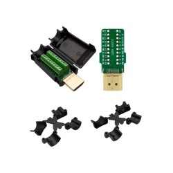 FICHA HDMI MACHO COM TERMINAIS