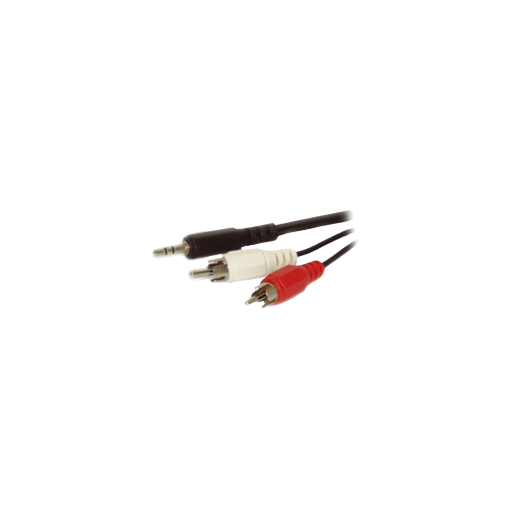 EXTENSAO AUDIO JACK 3.5 MACHO STEREO / 2xRCA 1.5MT