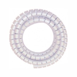 ORGANIZADOR DE CABOS TRANSPARENTE 15mm 10MTS