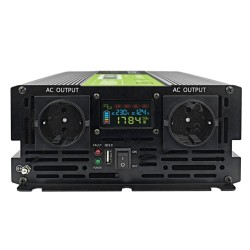 INVERSOR 12VDC/230VAC 2000W ONDA PURA C/ LCD