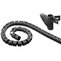 KIT ORGANIZADOR DE CABOS PRETO 20mmx2,5MTS