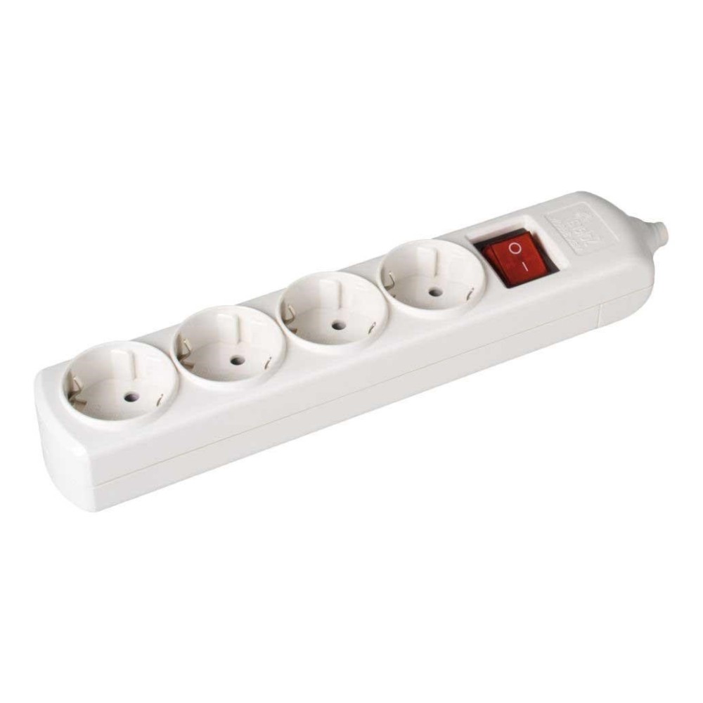 BASE CORRENTE SCHUKO 4 VIAS + INTERRUPTOR SEM FIO