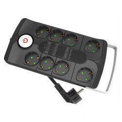 EXTENSÃO CORRRENTE SCHUKO 8 VIAS + PROTEÇAO 1.5MT