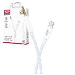 CABO USB-C MACHO / JACK 3.5mm MACHO BRANCO 1MT
