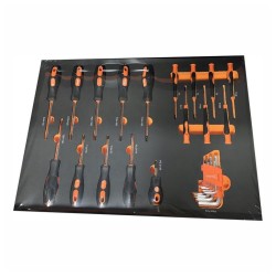 CARRINHO FERRAMENTAS C/ 3 GAVETAS + 73 PECAS