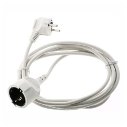 EXTENSAO CORRENTE SCHUKO MACHO/FEMEA 3MTS BRANCO