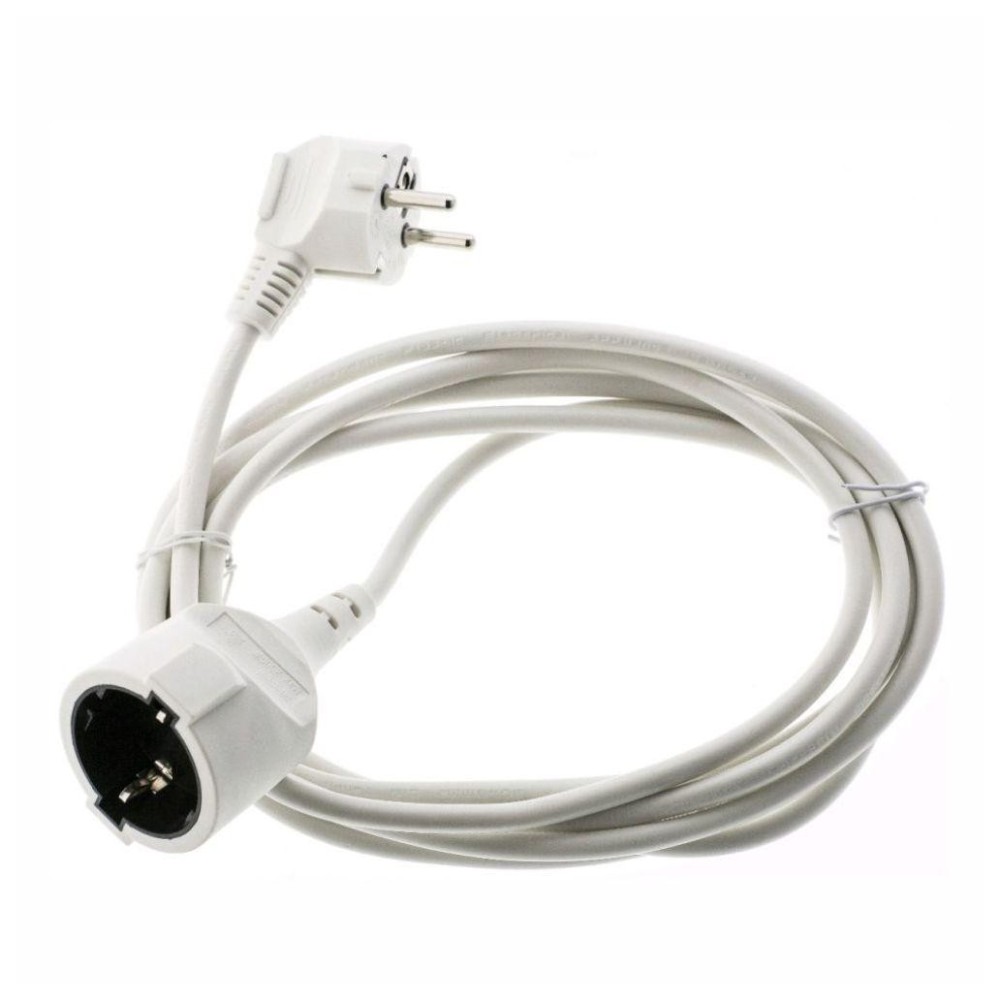 EXTENSAO CORRENTE SCHUKO MACHO/FEMEA 3MTS BRANCO