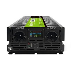 INVERSOR 24 VDC PARA 230VAC 3000W ONDA PURA C/ LCD