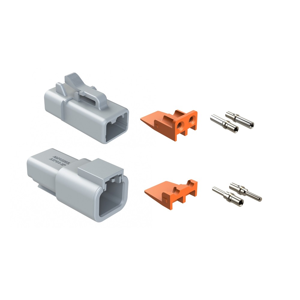 CONJUNTO FICHAS MACHO FEMEA ATP 2P IP67 AMPHENOL