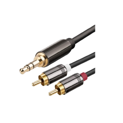 CABO JACK 3.5 STEREO P/ 2 RCA 1MT PREMIUM